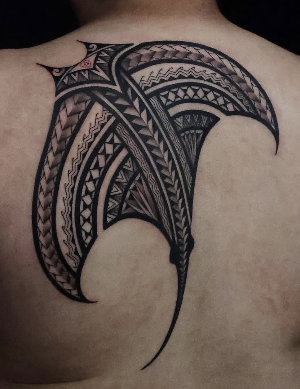 Polynesian arm sleeve tattoo by Maddy Tellez – IslandTAT San Diego