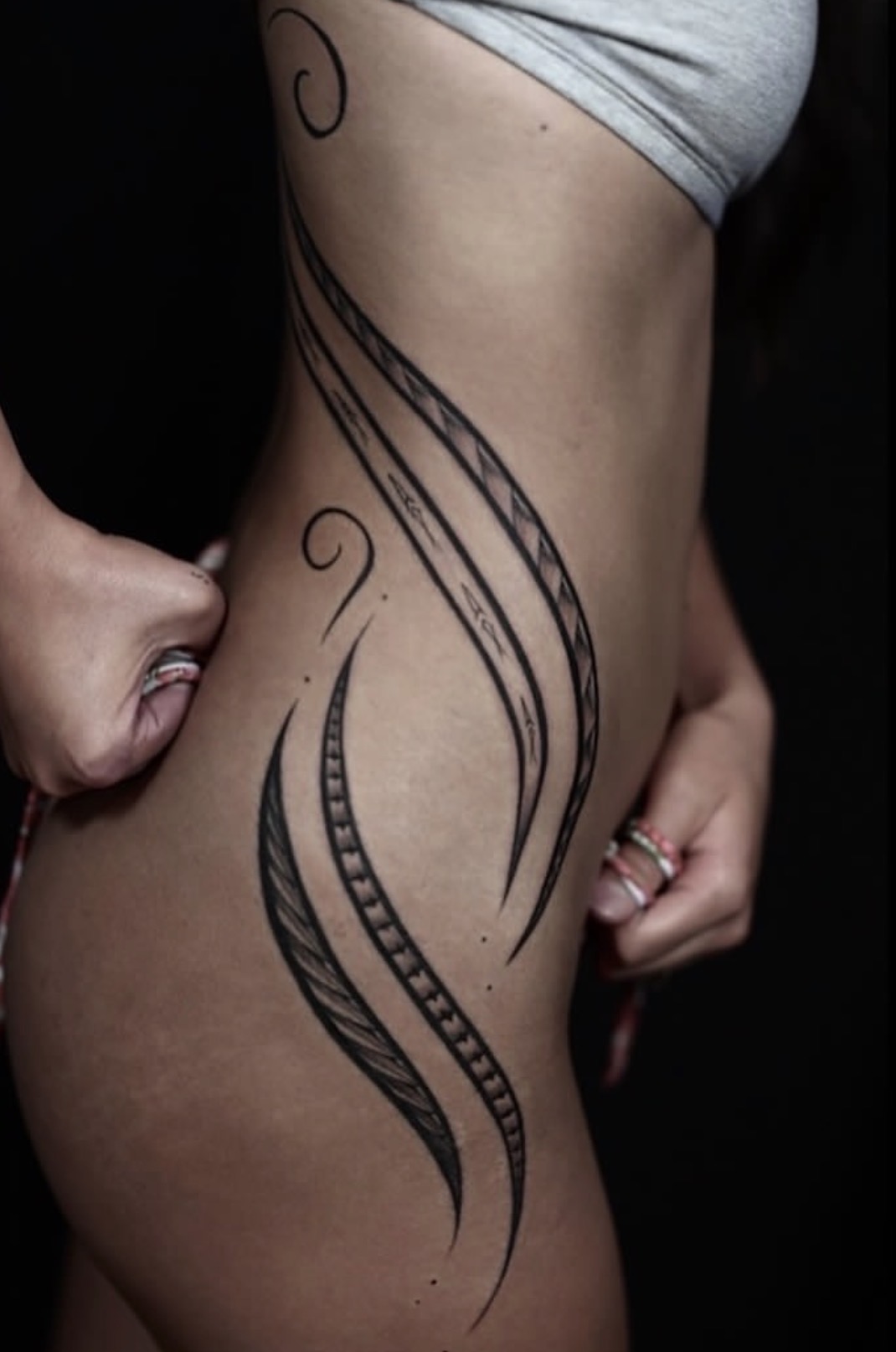 Polynesian arm sleeve tattoo by Maddy Tellez – IslandTAT San Diego