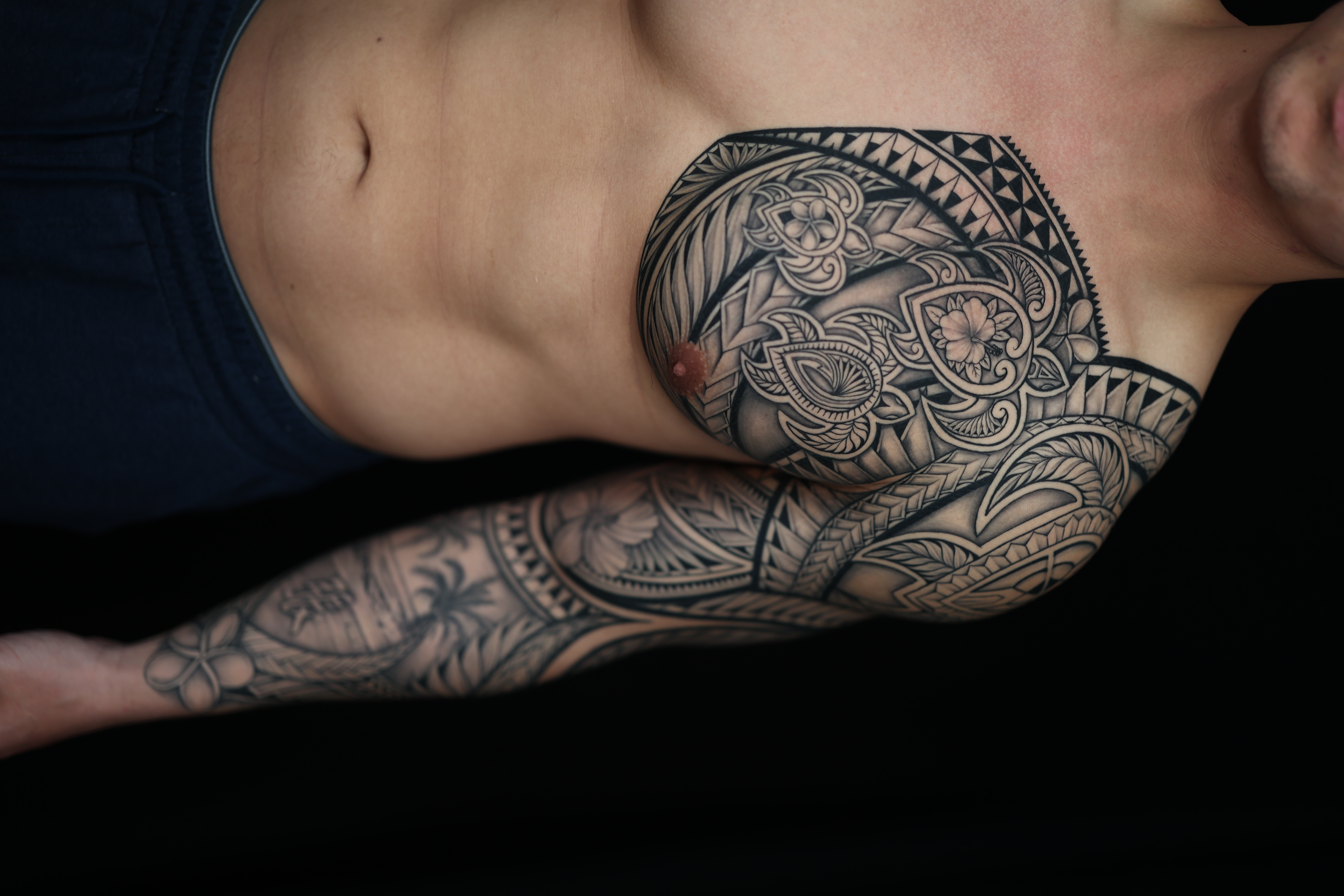 Polynesian arm sleeves tattoo by Joshawa Elsas – IslandTAT San Diego