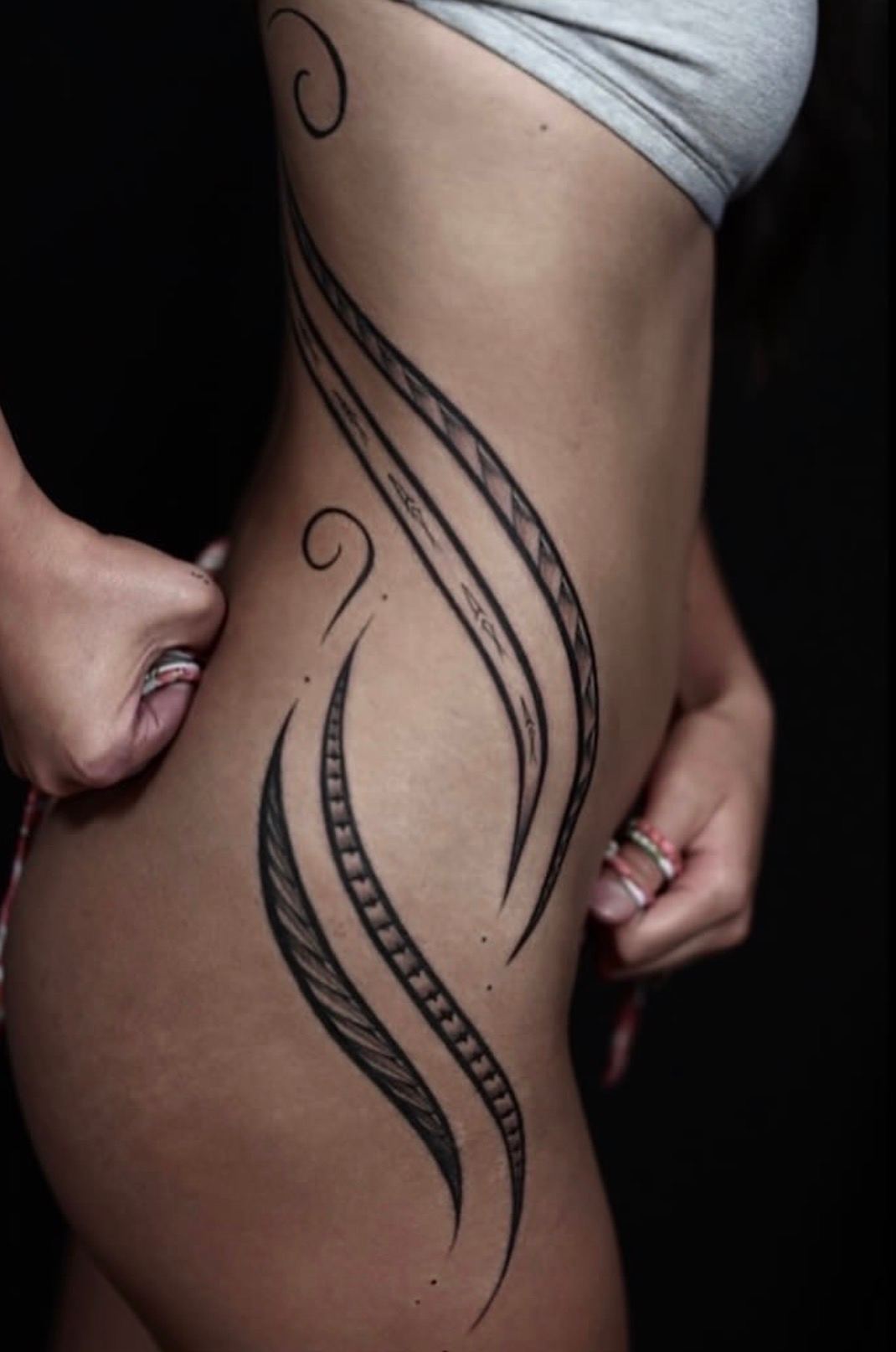 Custom Polynesian tattoo tattoo in San Diego by IslandTAT