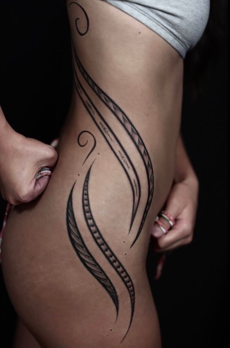 Polynesian arm sleeve tattoo by Maddy Tellez – IslandTAT San Diego