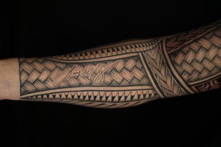 Joshawa Elsas · Arm Sleeves — Polynesian tattoo by IslandTAT San Diego