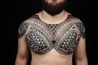 Joshawa Elsas · Chest Pieces — Polynesian tattoo by IslandTAT San Diego