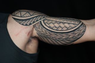 Joshawa Elsas · Half Sleeves — Polynesian tattoo by IslandTAT San Diego
