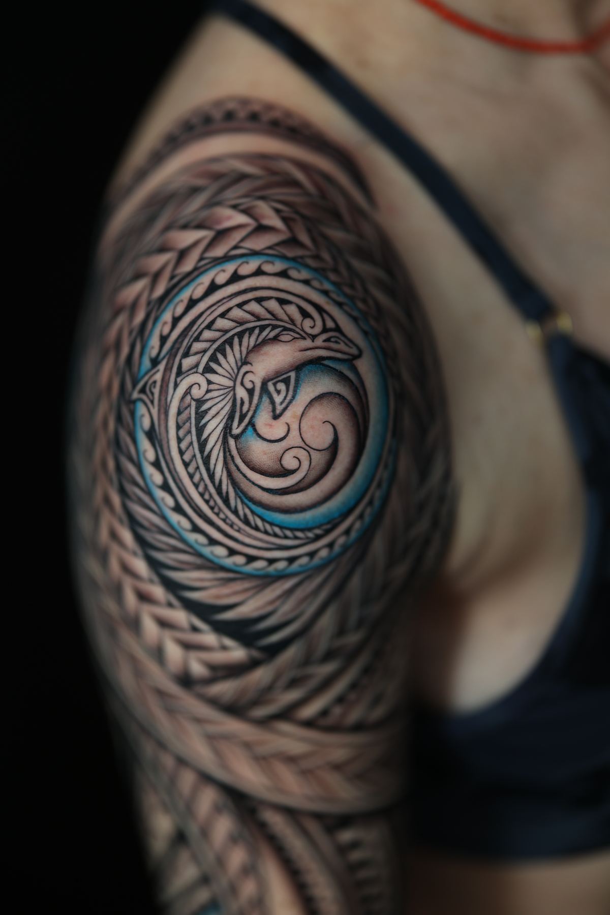 Custom Polynesian tattoo tattoo in San Diego by IslandTAT