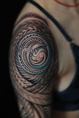 Joshawa Elsas · Half Sleeves — Polynesian tattoo by IslandTAT San Diego