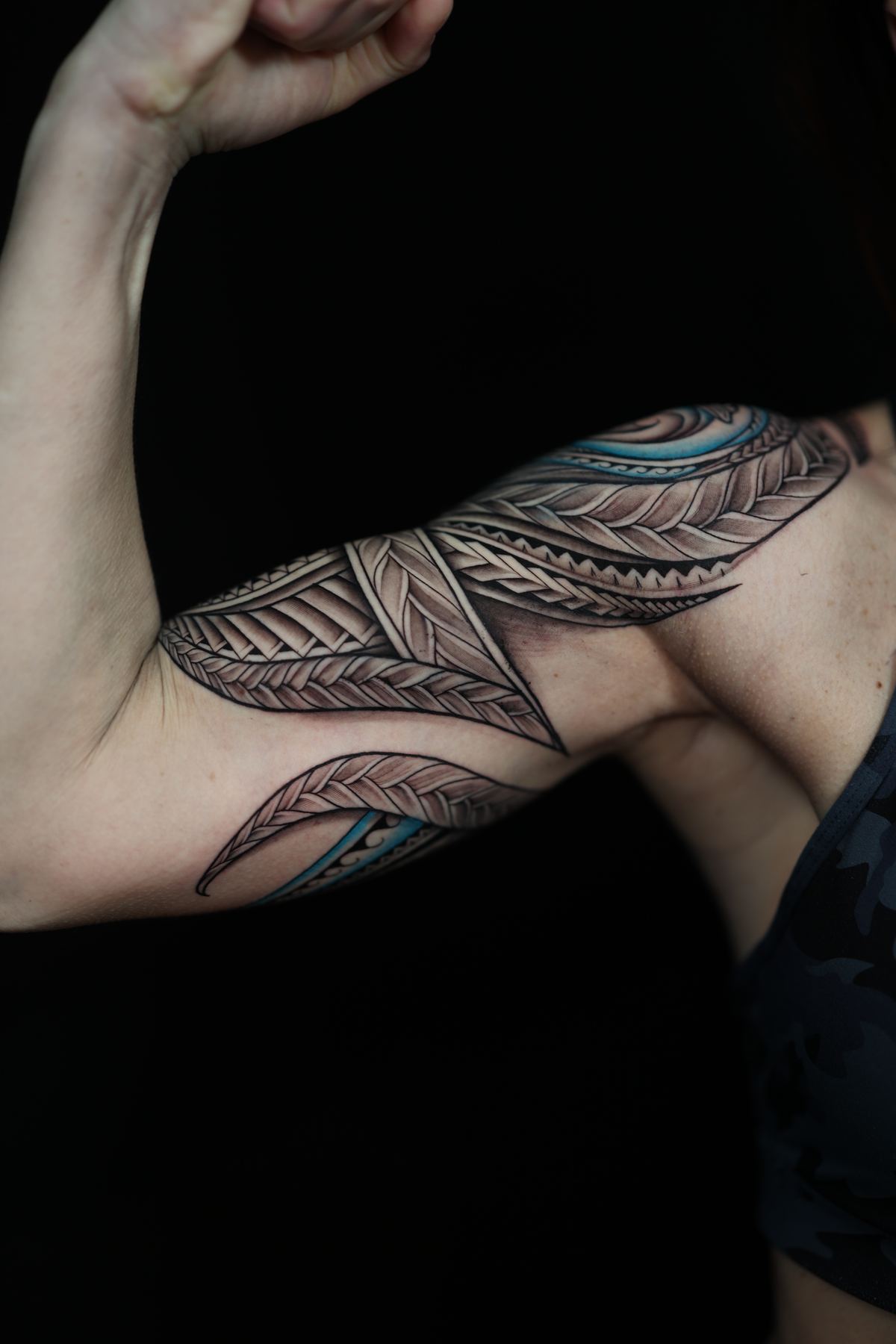 Custom Polynesian tattoo tattoo in San Diego by IslandTAT