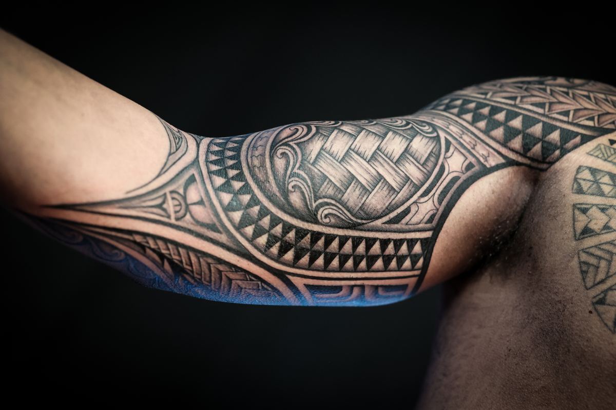 Custom Polynesian tattoo tattoo in San Diego by IslandTAT